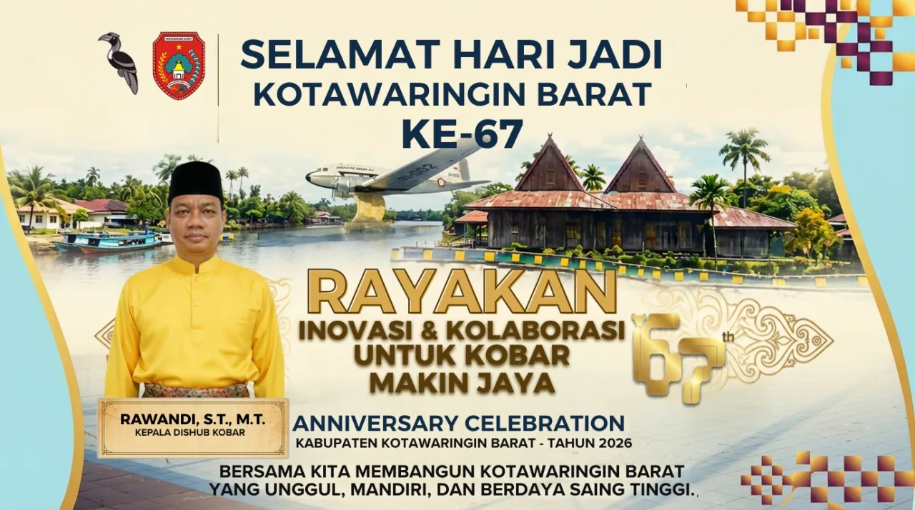 HUT ke-67 Kobar, Dishub: Perkembangan Zaman Mendorong Daerah Terus Maju