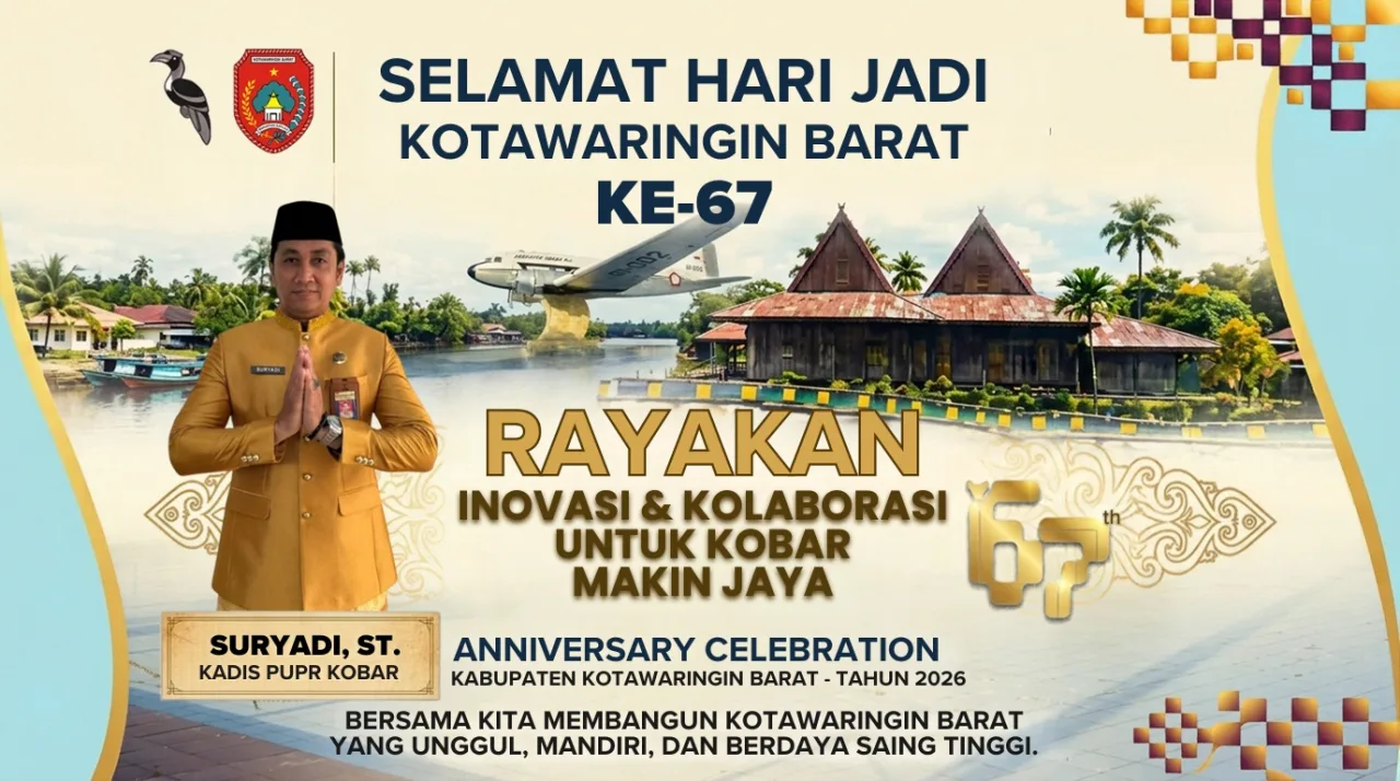 HUT ke-67 Kobar, Kadis PUPR Suryadi: Pembangunan Terus Bergerak Maju
