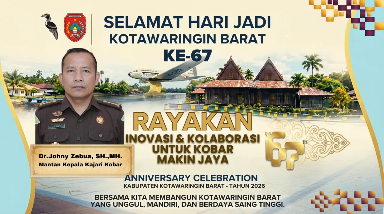 Mantan Kajari Kobar Ucapkan Selamat HUT ke-67, Apresiasi Kemajuan Pembangunan